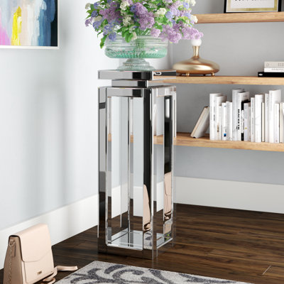 Sven Glass Floor Shelf End Table