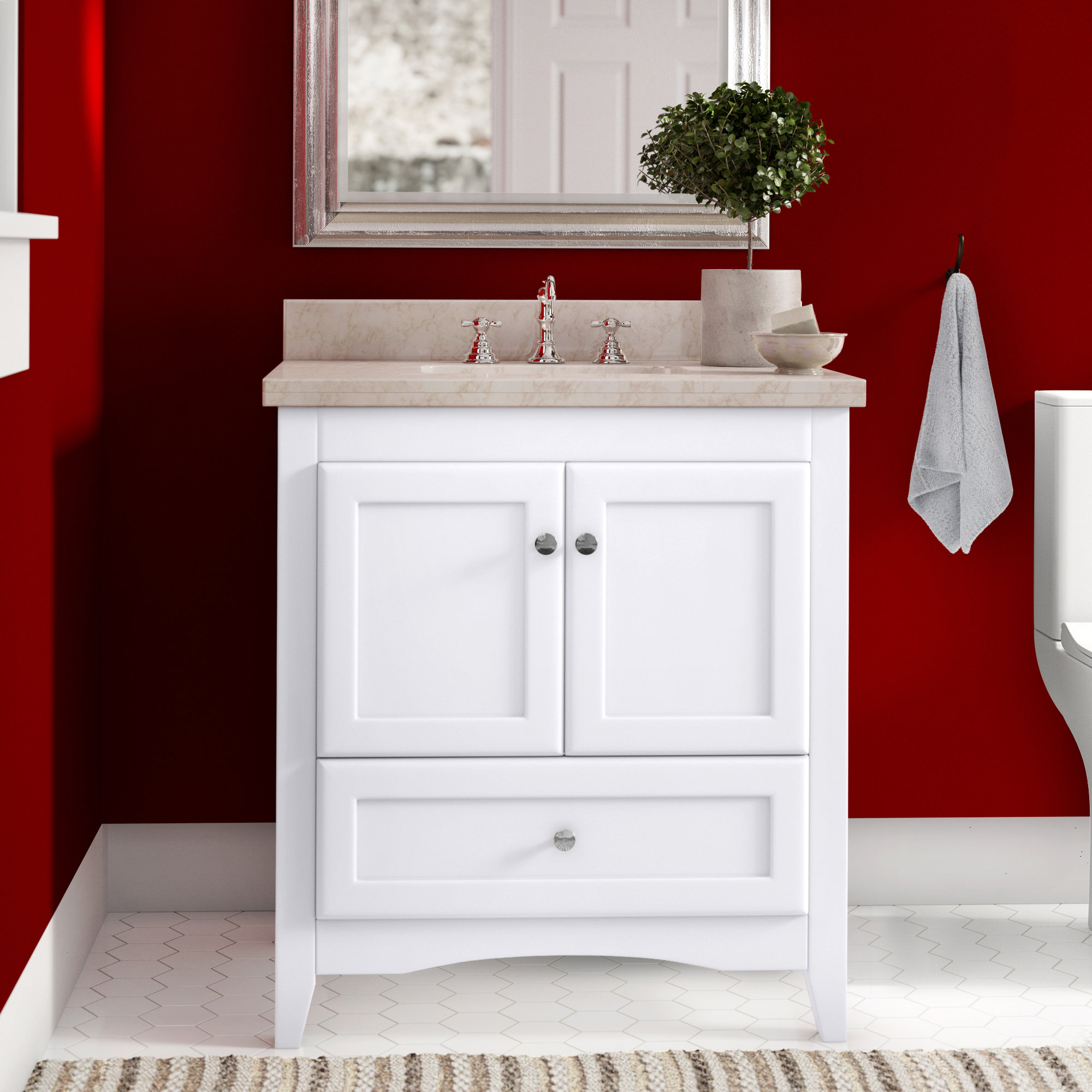 Prentice 30 Single Bathroom Vanity Set Reviews Birch Lane