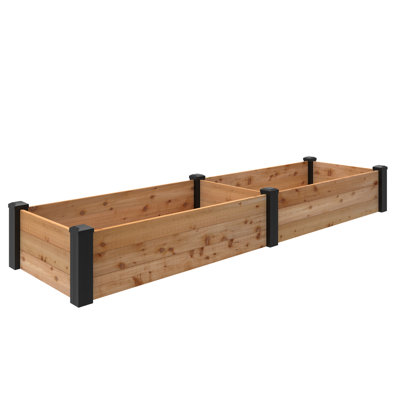 Haven 2 ft. x 8 ft. Natural Cedar Raised Garden Bed (11 in. Height)