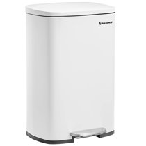 Wayfair | White Kitchen Trash Cans & Recycling You'll Love in ...