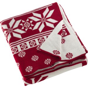 Crockett Christmas Knitted Throw