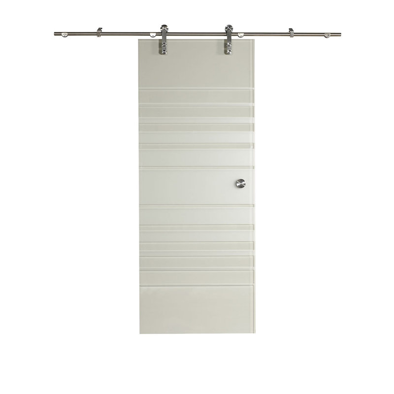 Ltl Barn Doors New Vision Silhouette Gl Door With Ltl Barn Doors New Vision Silhouette Gl Door With Installation Hardware Kit Wayfair