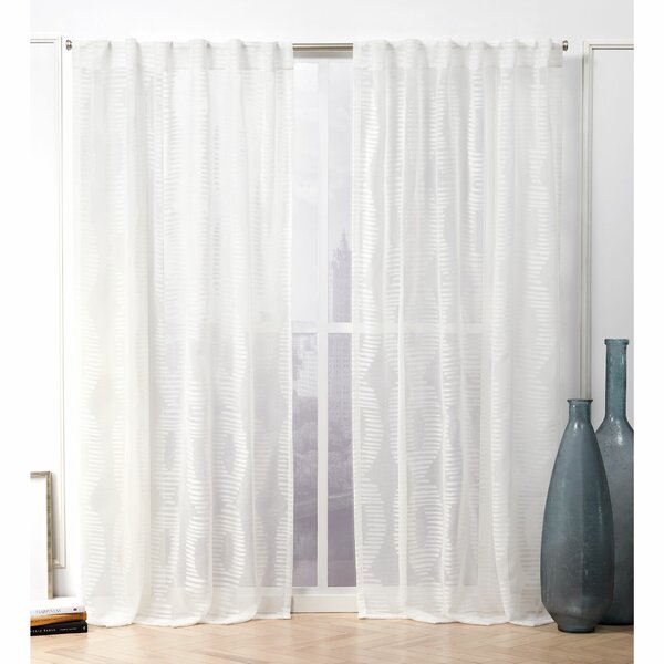 Nicole Miller Polyester Sheer Curtain Pair & Reviews | Wayfair