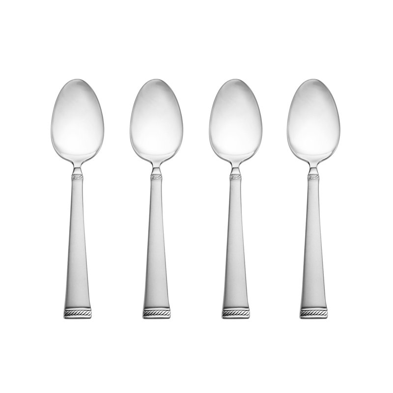 meris frost 20 piece 18 10 stainless steel flatware set service for 4