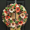 rustical wreath with flowers