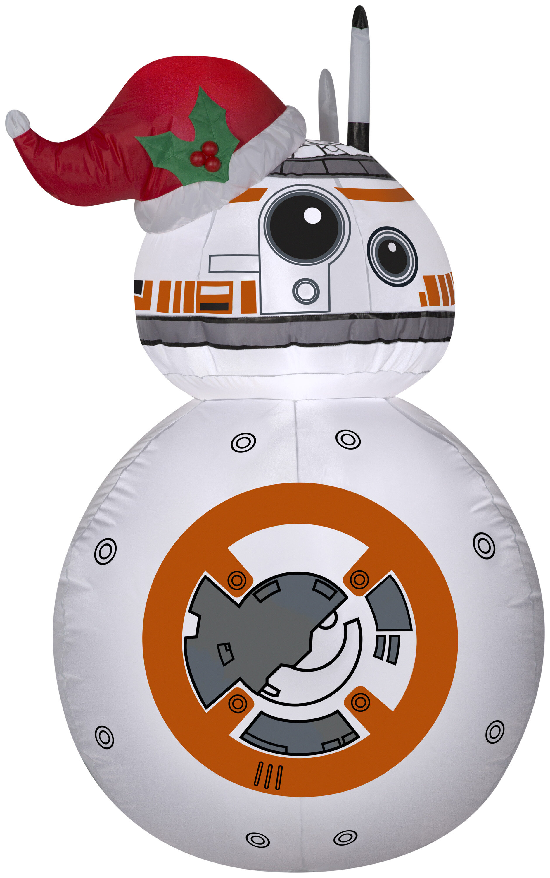 The Holiday Aisle Bb 8 With Santa Hat Star Wars Inflatable Reviews Wayfair
