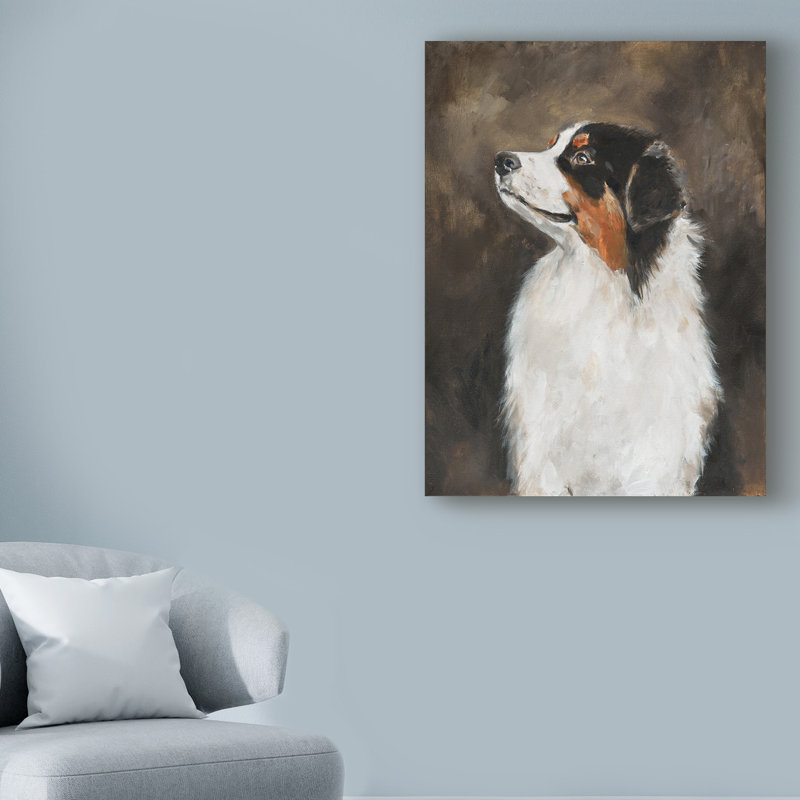 Winston Porter Australian Shepherd Abstract Acrylic Painting