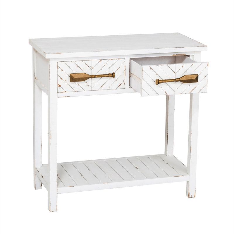 Highland Dunes Charlaine White Hall Console Table Wayfair