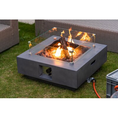 aileen aluminum propane fire pit table