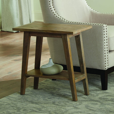 Shreffler Solid Wood End Table with Storage