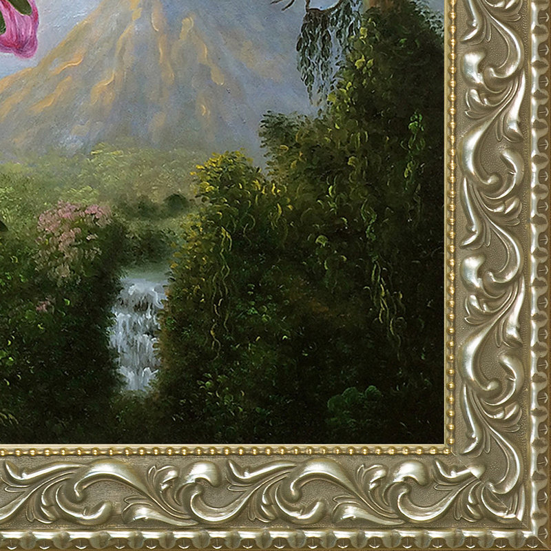 Tori Home Orchid And Hummingbird Near A Mountain Waterfall 1902