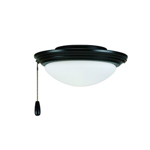 1-Light Bowl Ceiling Fan Light Kit