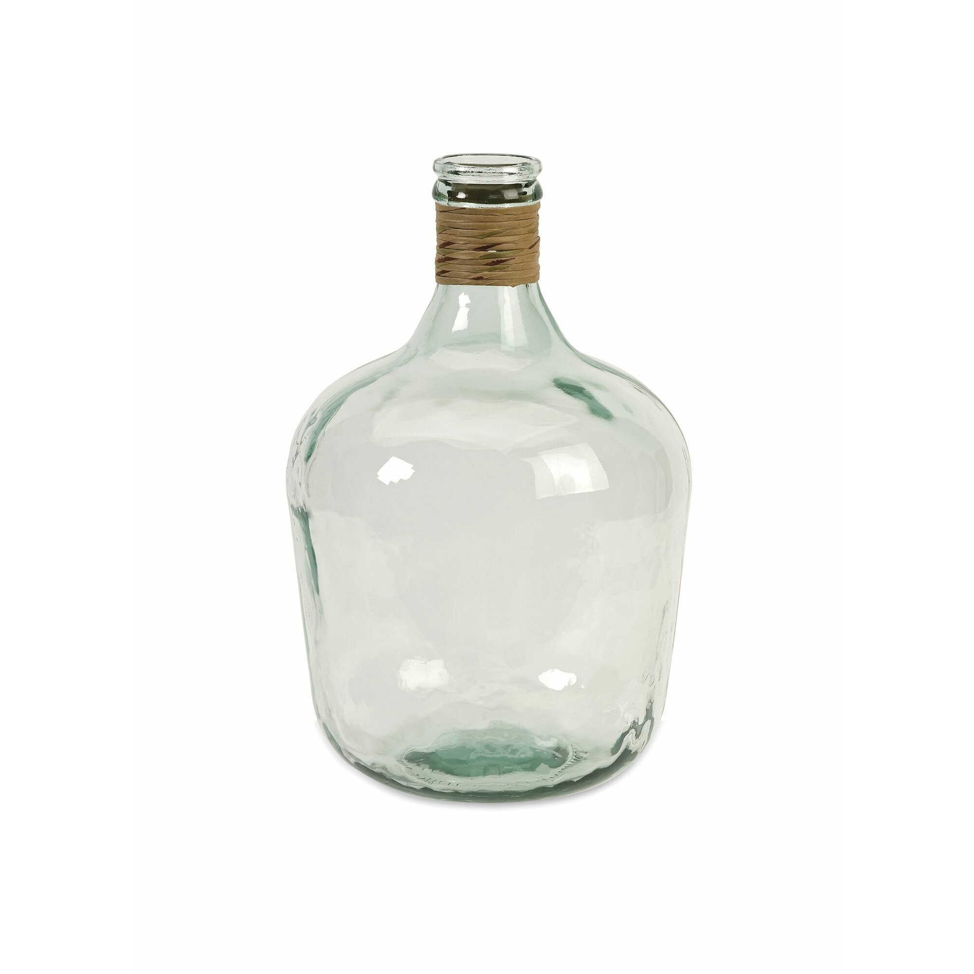 Belton Clear/Green Glass Table Vase