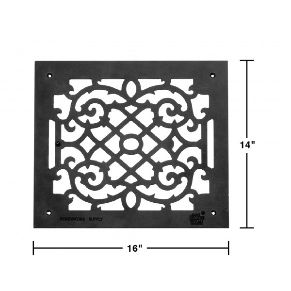 The Renovators Supply Inc 14 X 16 Aluminum Heat Air Grille Victorian In Cast Wayfair