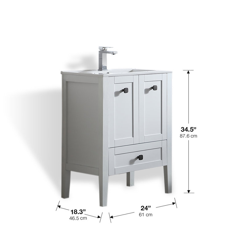 Ove Decors Andora 40 Single Bathroom Vanity Set With Mirror