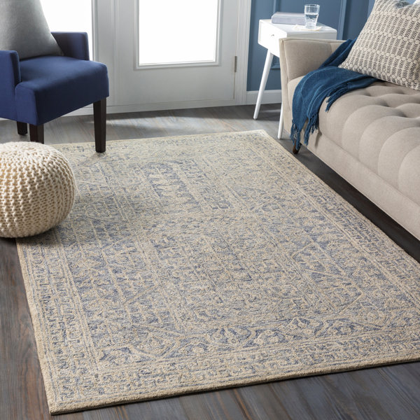 Bungalow Rose Nickerson Oriental Handmade Tufted Wool Navy ... (600 x 600 Pixel)