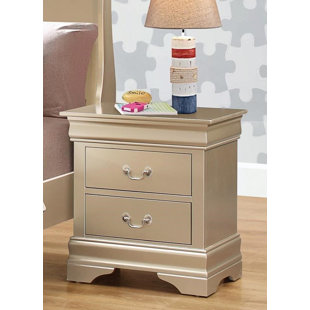 Sharla 2 Drawers Nightstand by House of Hampton