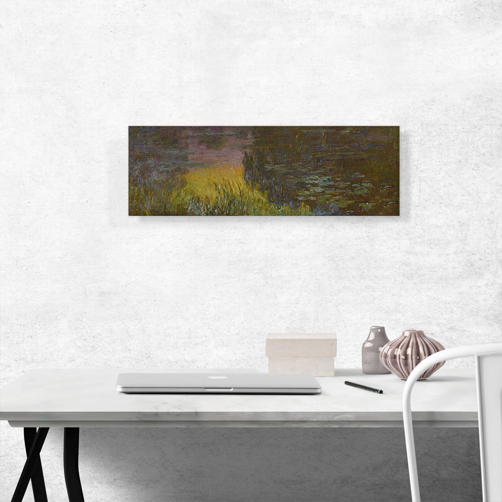 ARTCANVAS The Water Lilies Setting Sun 1915 by Claude Monet - Wrapped ...