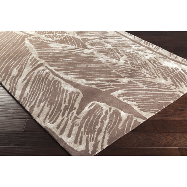 Candice Olson Modern Classics Abstract Handmade Tufted Wool Dark Brown Area Rug Wayfair
