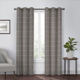 Modern Brown Curtains Drapes Allmodern