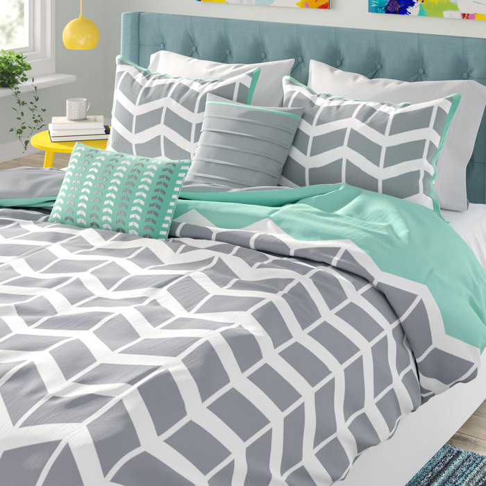 Wrought Studio Stanek Reversible Comforter Set Reviews Wayfair Ca