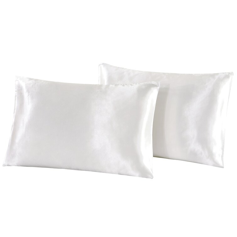 Queen King Size Luxury Pillow Case 2x Silky Satin Pillowcase US Standard