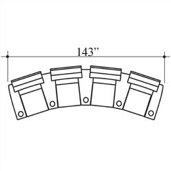 Showtime Home Theater Row Seating (Row Of 4) By Bass