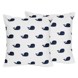 Whale Throw Pillow (Set of 2)