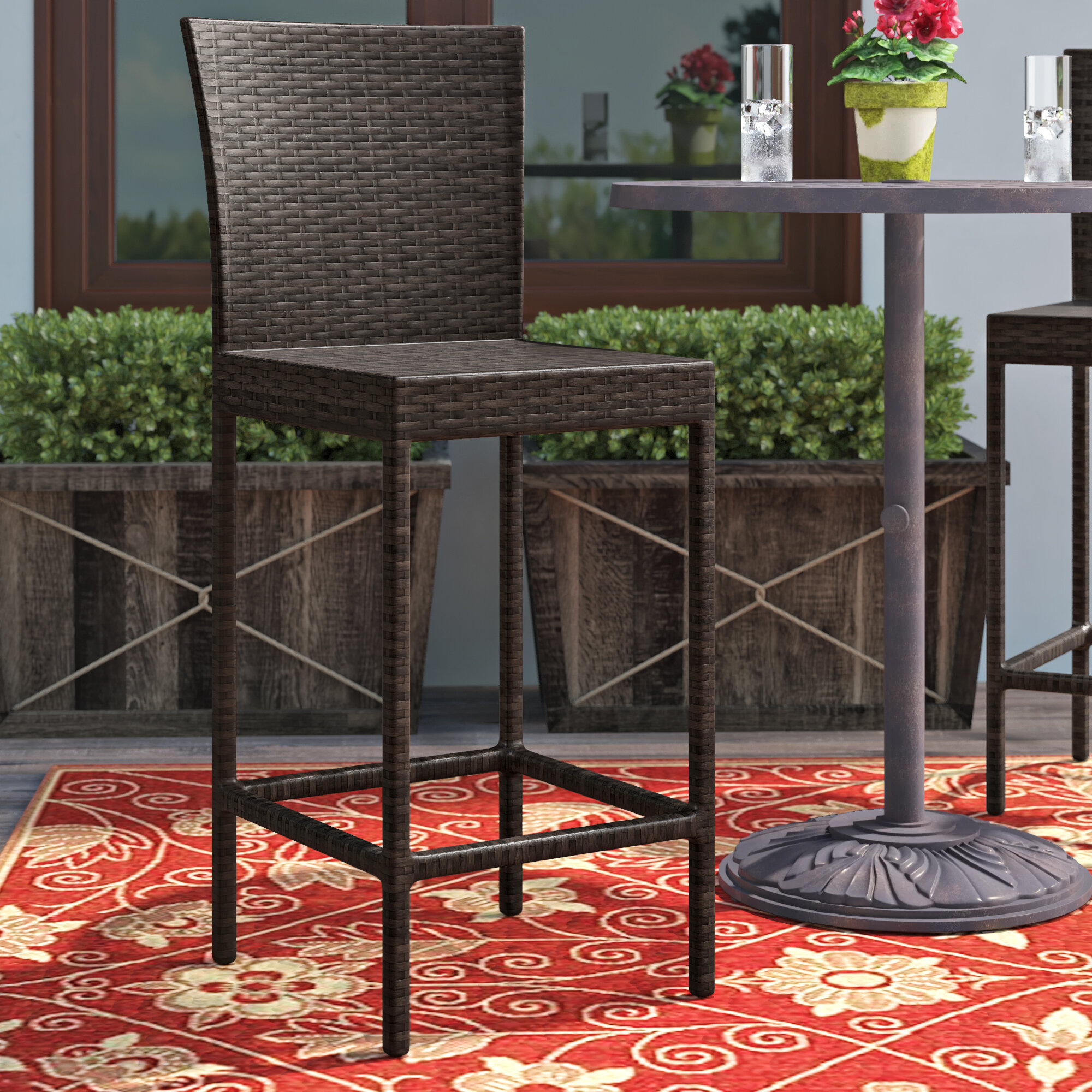 Sol 72 Outdoor Tegan 30 Patio Bar Stool Wayfair