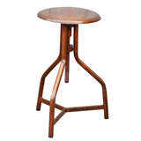 Wellingborough Adjustable Height Bar Stool by Williston Forge