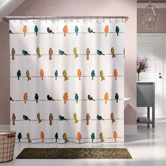 The Holiday Aisle Engstrom Single Shower Curtain Reviews Wayfair