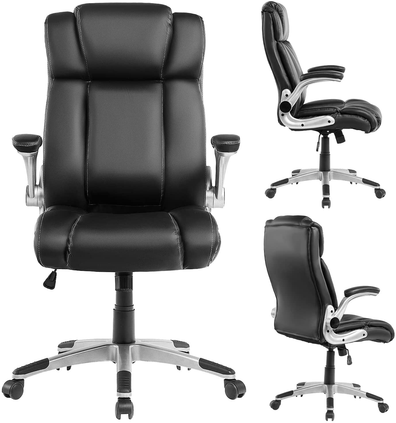 aracele ergonomic executive leather office chair latitude run