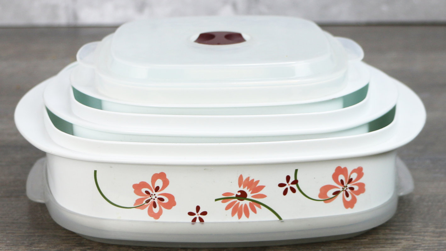 Corelle Microwave Cookware 3 Container Food Storage Set Reviews Microwave Cookware 3 Container Food Storage Set