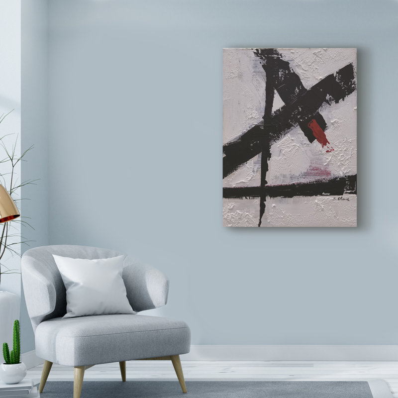 Orren Ellis Black And White Abstract 180704 Acrylic Painting