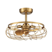 Antique Brass Ceiling Fans You Ll Love In 2021 Wayfair