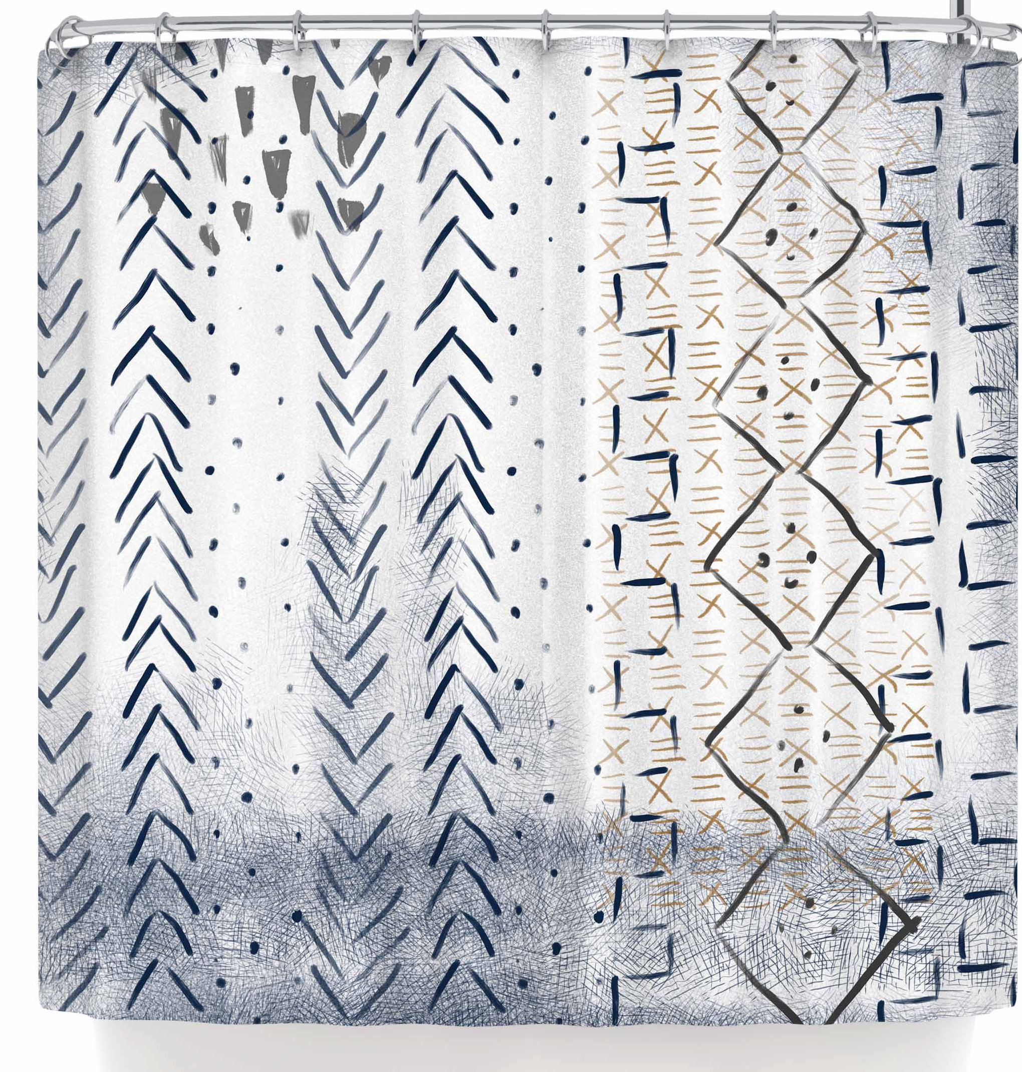 East Urban Home Pellerina Design African Mudcloth Single Shower