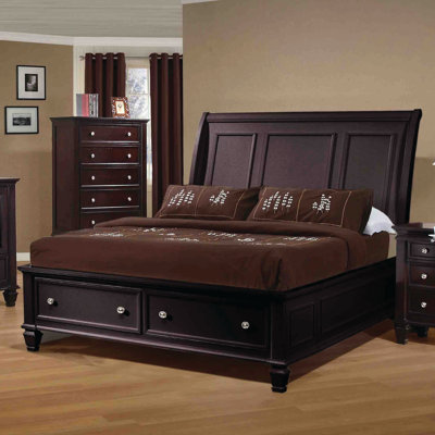 Cianchette Storage Sleigh Bed Red Barrel Studio Size King