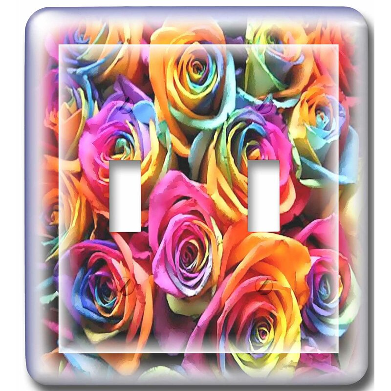 3drose Roses 2 Gang Toggle Light Switch Wall Plate Wayfair