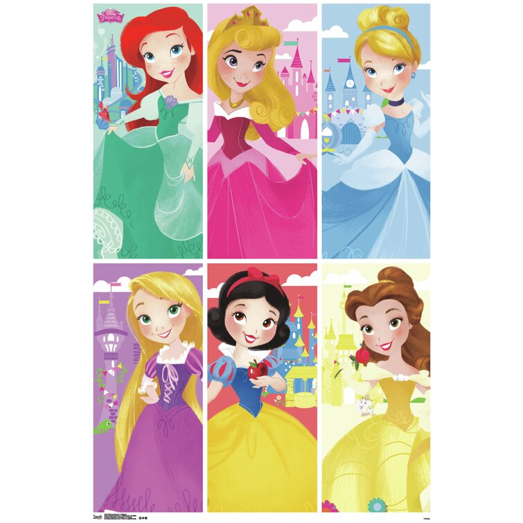 trends international disney princess kingdom paper print wayfair