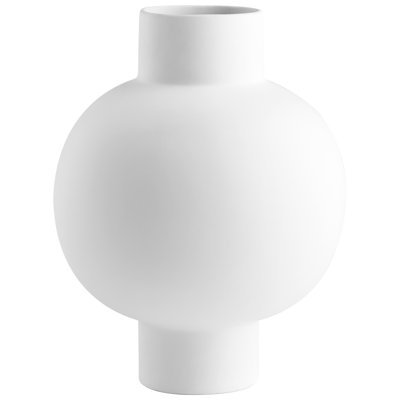 Libra White Ceramic Table Vase