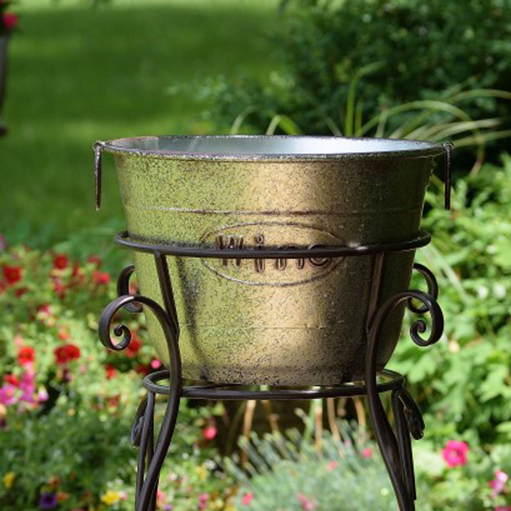 silver beer bucket