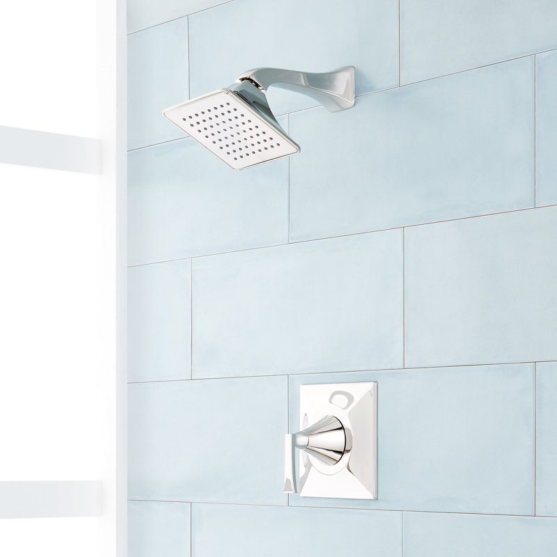 Signature Hardware 449058 Vilamonte Pressure Balance Shower System Polished Nickel Wayfair Ca