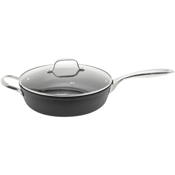 12 deep frying pan with lid