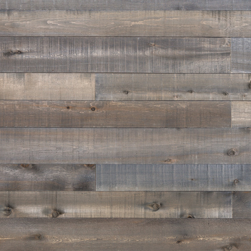Coeur D Alene Wood 6 X 48 L Solid Wood Wall Paneling In Gray