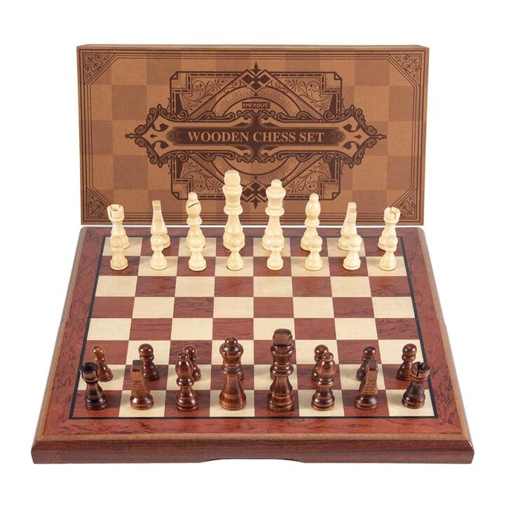 Magnetic Folding Foldable Chess Board Chessboard Set Travel Childrens Game Gift
