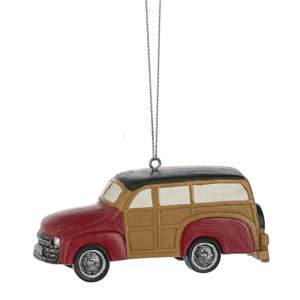 Woody Station Wagon Hanging Figurine