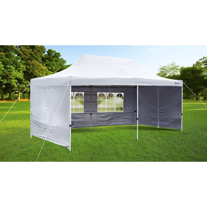 GigaTent 20 Ft. W x 10 Ft. D Steel Party Tent Canopy | Wayfair