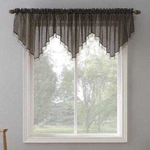 New voile valance Crushed Sheer Voile Valance Wayfair