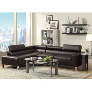 Modern Contemporary Adjule Headrest Sectional Allmodern Sectional
