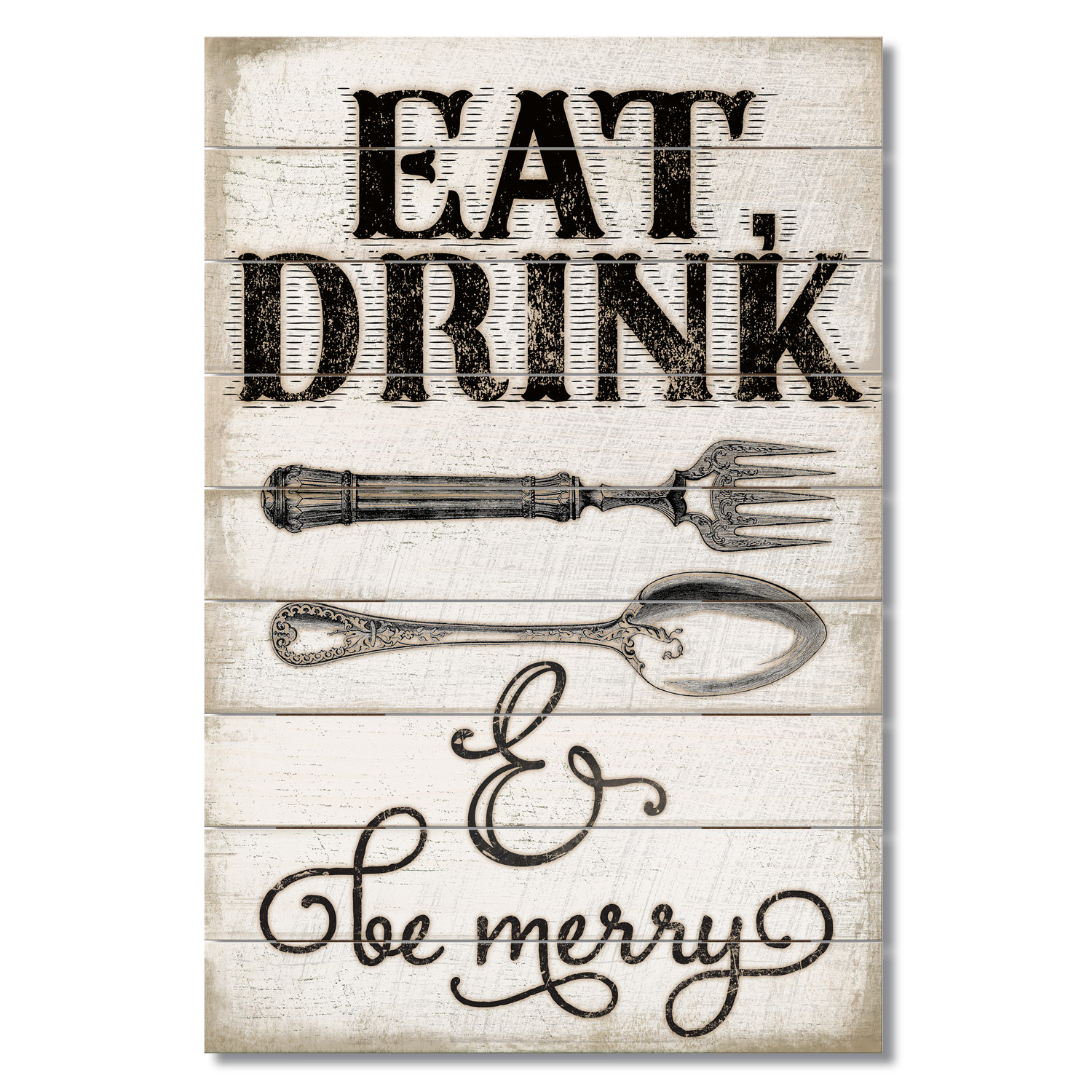 The Holiday Aisle Eat Drink Be Merry Wall Decor Wayfair